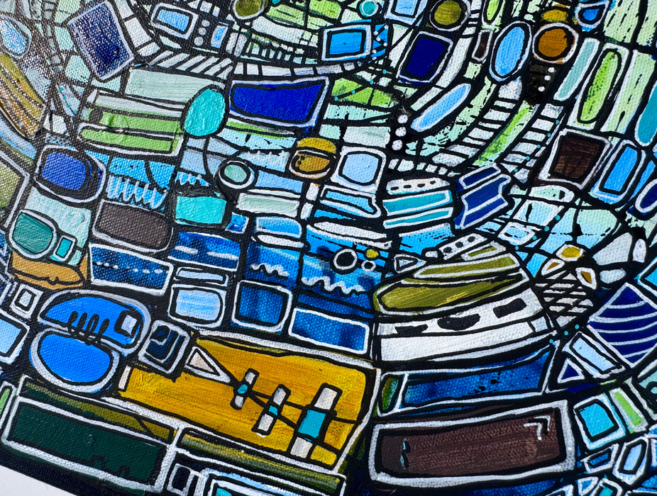 Against the Current- Original Painting by Leah Nadeau