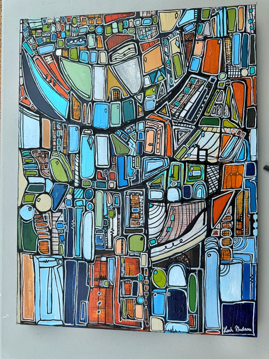 Memory Atlas- Original Painting by Leah Nadeau