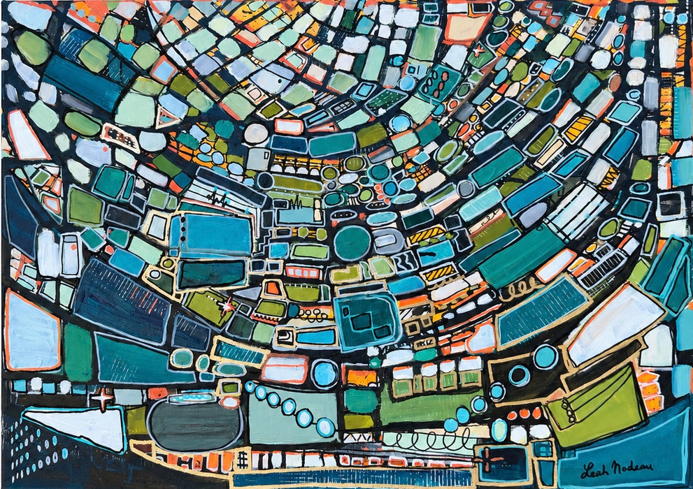 The Roller Rink- Original Painting by Leah Nadeau