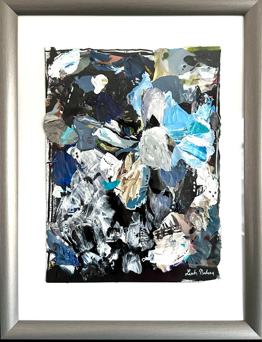 Framed Palette Collage- Moody Blues