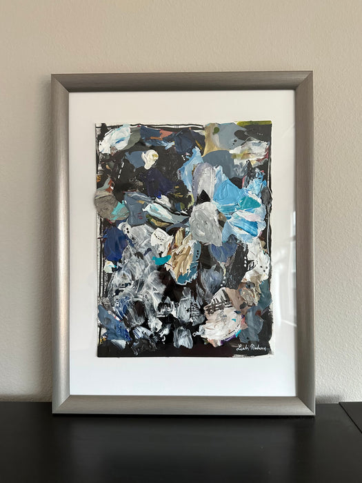 Framed Palette Collage- Moody Blues
