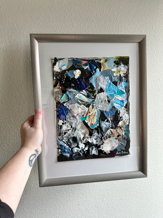 Framed Palette Collage- Moody Blues