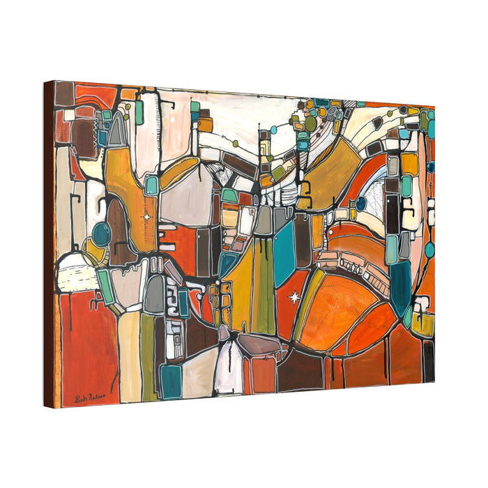 "Headliner" Mid Century Modern Fine Art Print on Canvas | Atomic Age Art