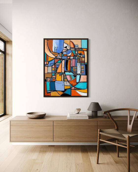 Caravel on the Horizon- Original Painting by Leah Nadeau