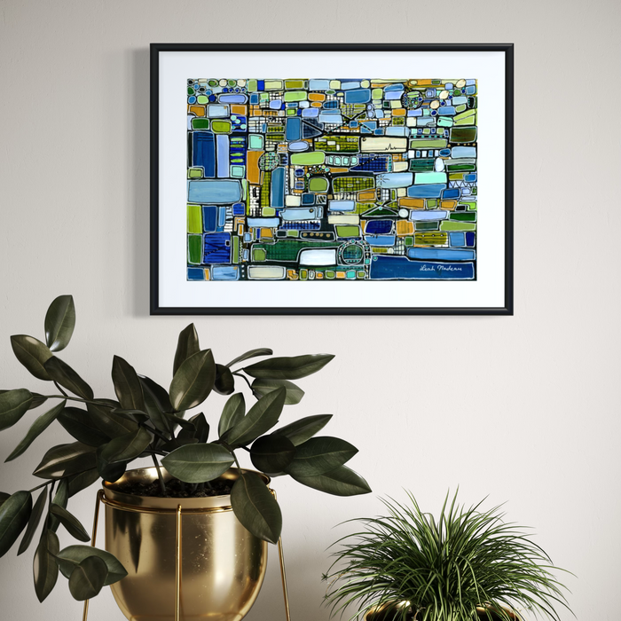 Right Side of The River- Original Painting by Leah Nadeau