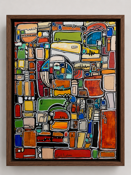 Paint by Numbers- Original Painting by Leah Nadeau