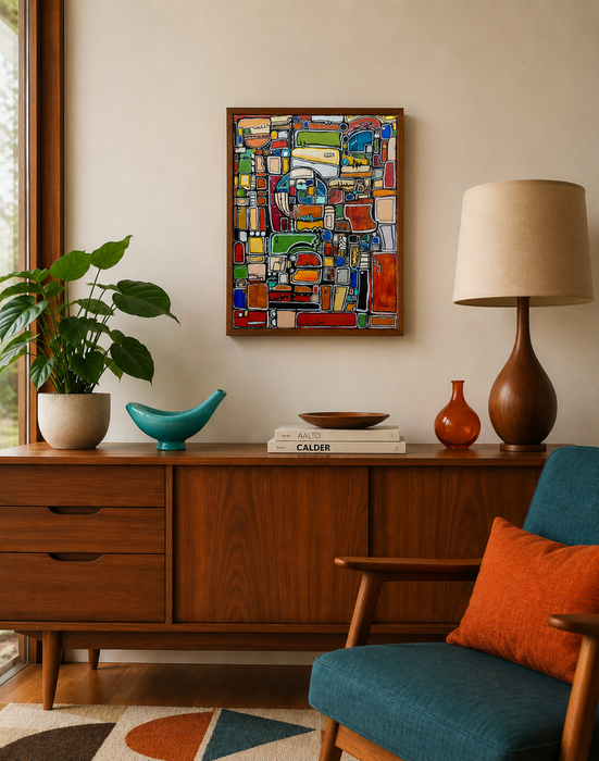 Paint by Numbers- Original Painting by Leah Nadeau