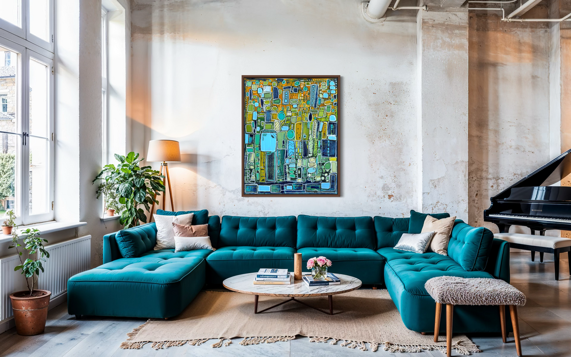 "Energetic Metropolis" Limited Edition Fine Art Print- Canvas and Paper