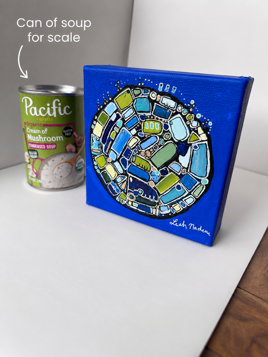 Pacific Blue- Original Painting by Leah Nadeau