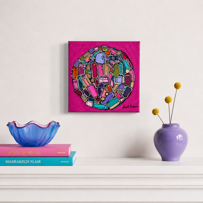 Hot Magenta- Original Painting by Leah Nadeau