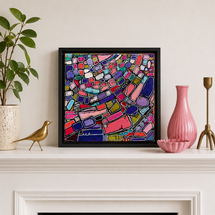 Learning As She Plays- Original Painting by Leah Nadeau