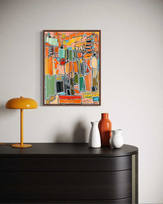 Summer Fiesta art print by Leah Nadeau