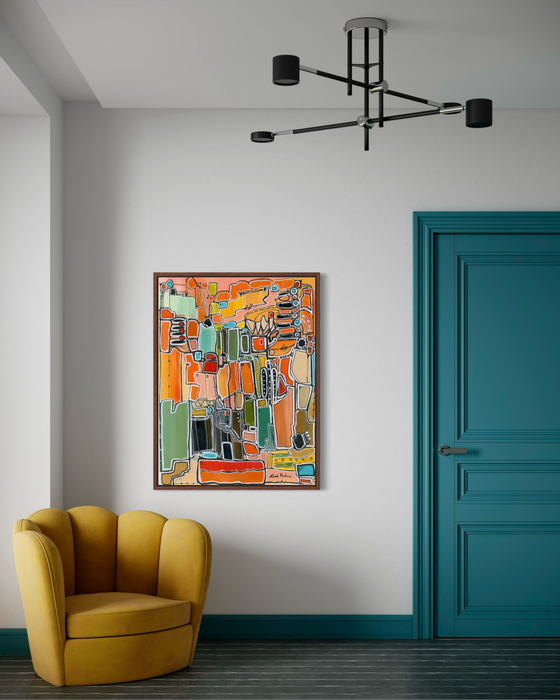 Summer Fiesta art print by Leah Nadeau