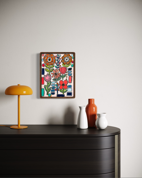 Garden Party- Original Painting by Leah Nadeau