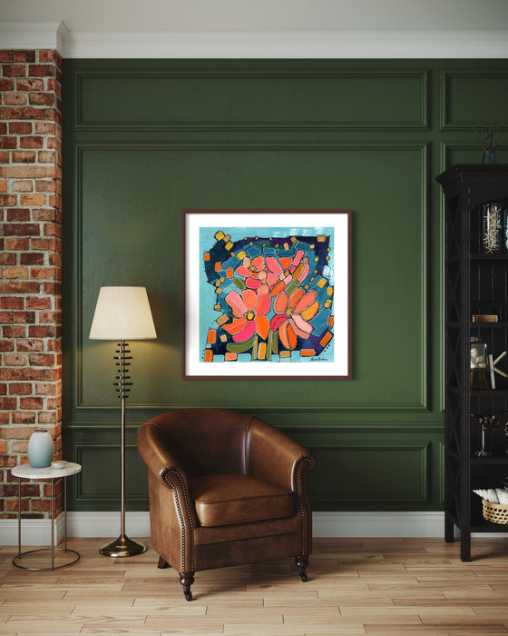 Limited Edition-"Fireflies and Daisies" Fine Art Print