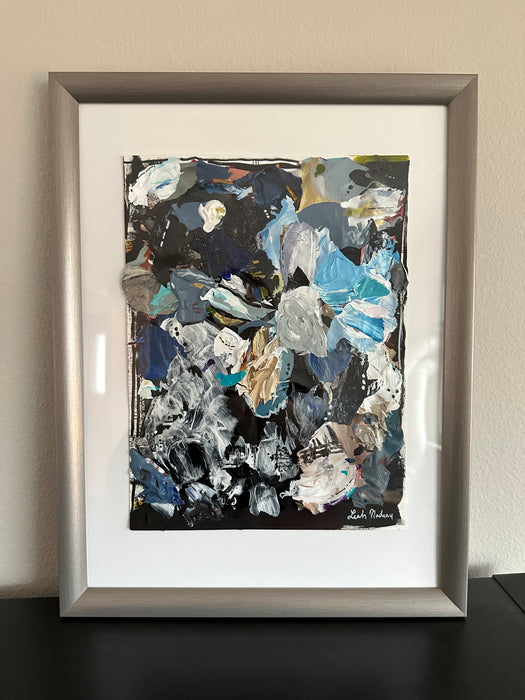 Framed Palette Collage- Moody Blues