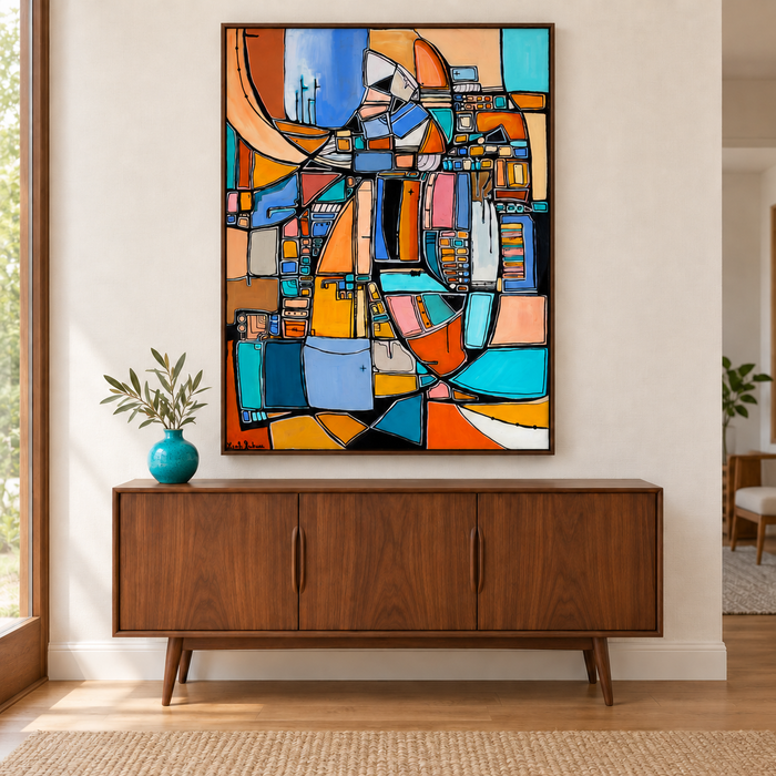 Caravel on the Horizon- Original Painting by Leah Nadeau