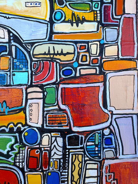 Paint by Numbers- Original Painting by Leah Nadeau