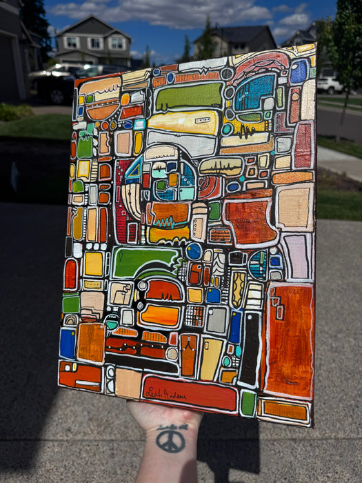 Paint by Numbers- Original Painting by Leah Nadeau