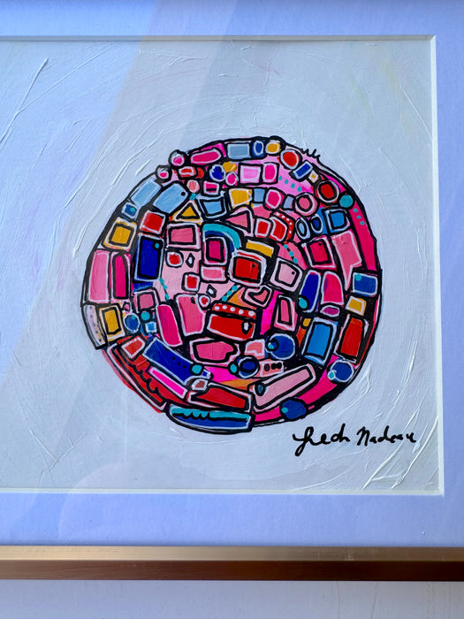 The Fuscia Dimension- Original Painting by Leah Nadeau