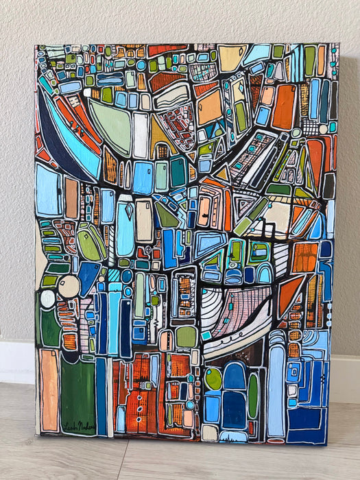 Memory Atlas- Original Painting by Leah Nadeau