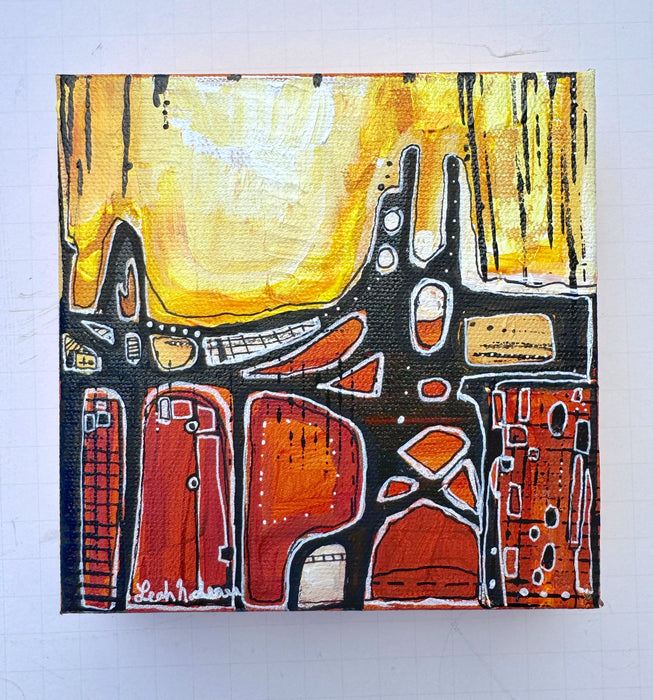 St Johns Bridge- Original Painting by Leah Nadeau