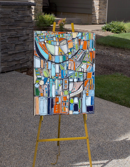 Memory Atlas- Original Painting by Leah Nadeau