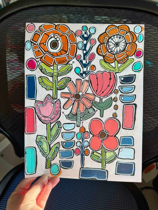 Garden Party- Original Painting by Leah Nadeau