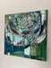Evergreen Horizon Mid Century Modern Print on the wall