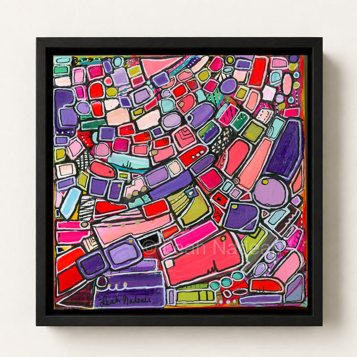 Learning As She Plays- Original Painting by Leah Nadeau