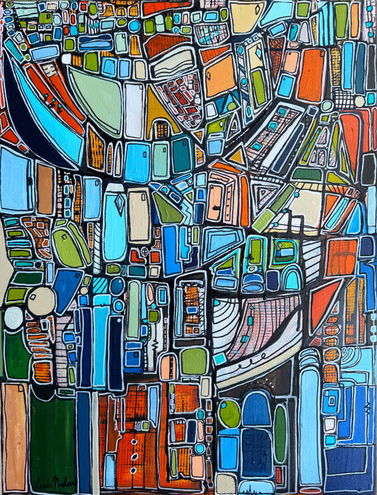 Memory Atlas- Original Painting by Leah Nadeau