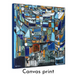 Mid_Century_Modern_BLue Orange_Abstract_Leah_NadeauPortland_Oregon