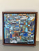 Mid Century Modern Blue Abstract Portland Oregon