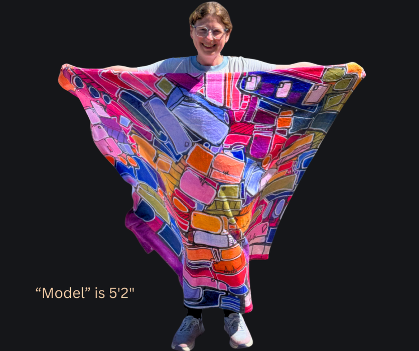 "Instant Dopamine" Velveteen Plush Blanket