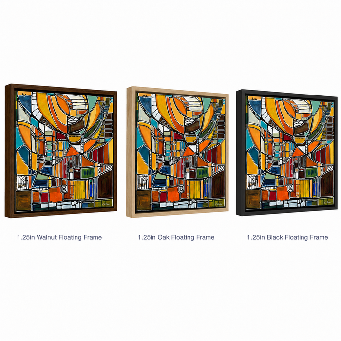 Park Place by Leah Nadeau Portland Oregon Framed in a Float Frame