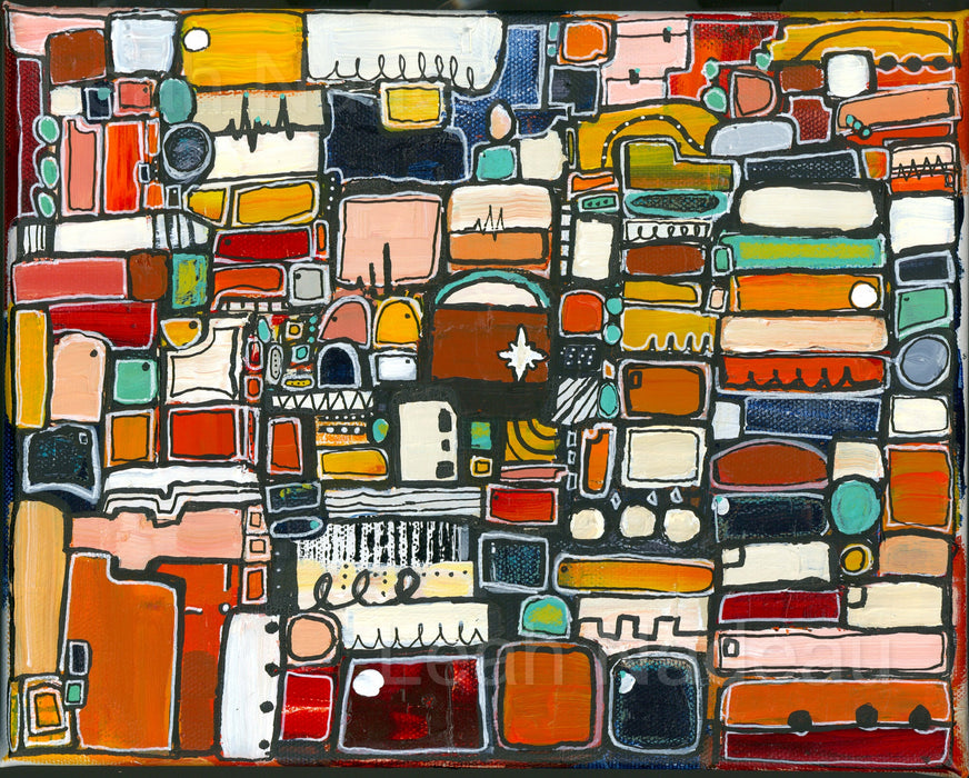 Palm Springs- Original Painting by Leah Nadeau