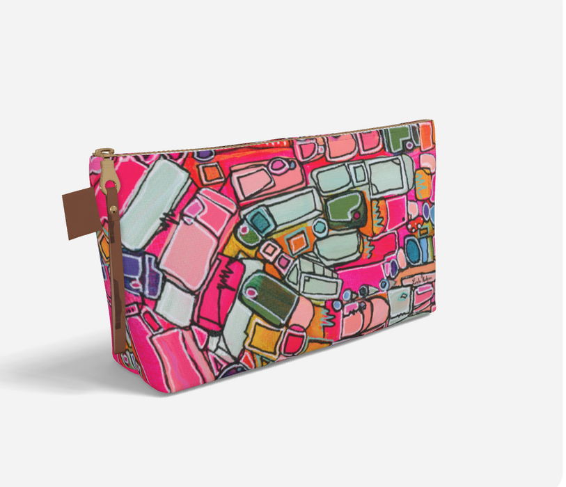 Carry-All Clutch / Everyday Organizer/ Make Up Bag