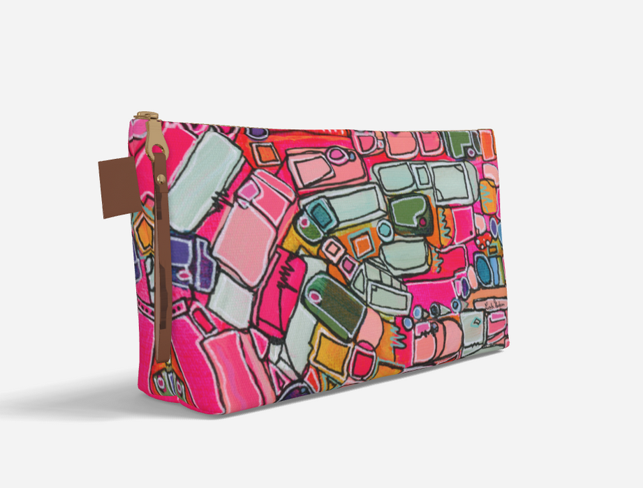 Carry-All Clutch / Everyday Organizer/ Make Up Bag