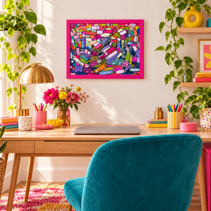 Sellwood Sunset- Original Painting by Leah Nadeau