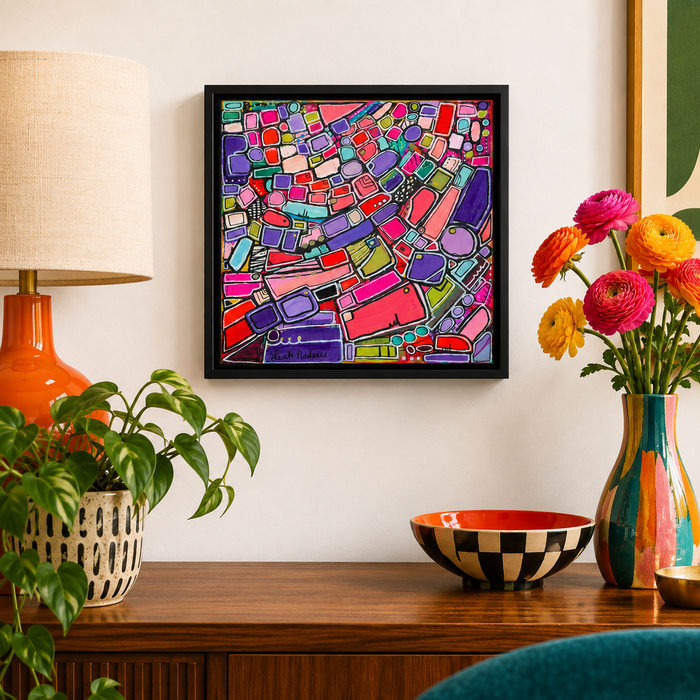 Learning As She Plays- Original Painting by Leah Nadeau