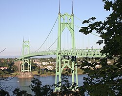 St Johns Bridge- Original Painting by Leah Nadeau