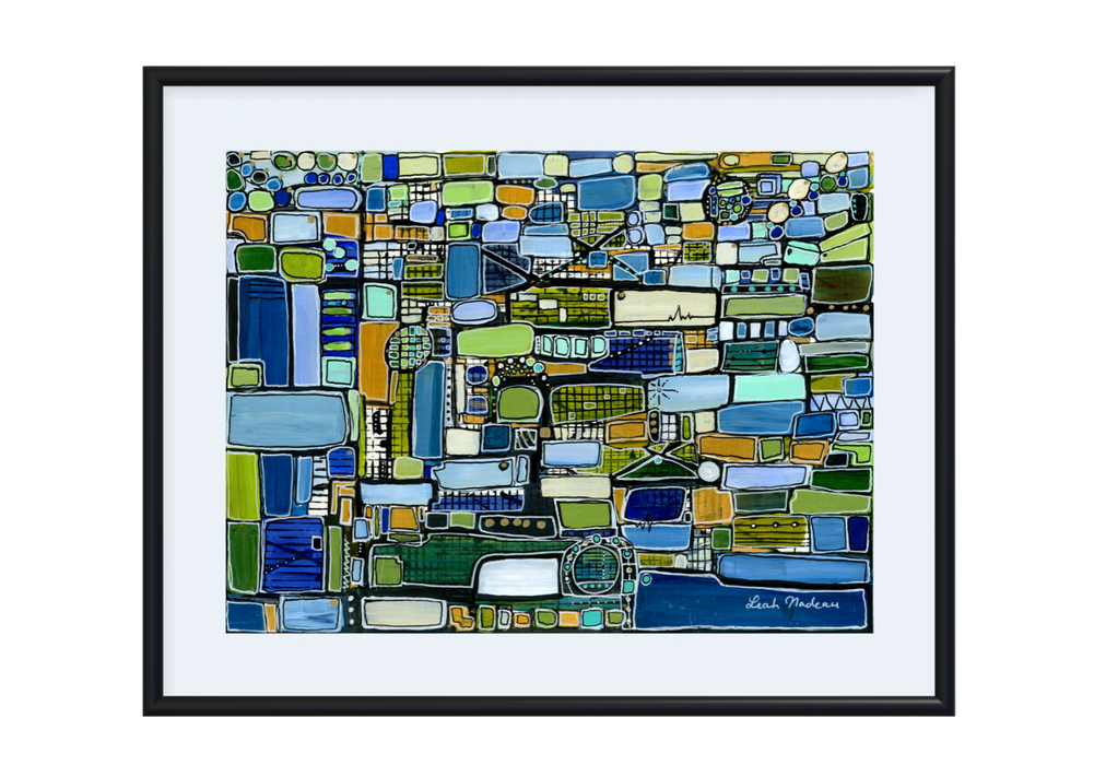 Right Side of The River- Original Painting by Leah Nadeau