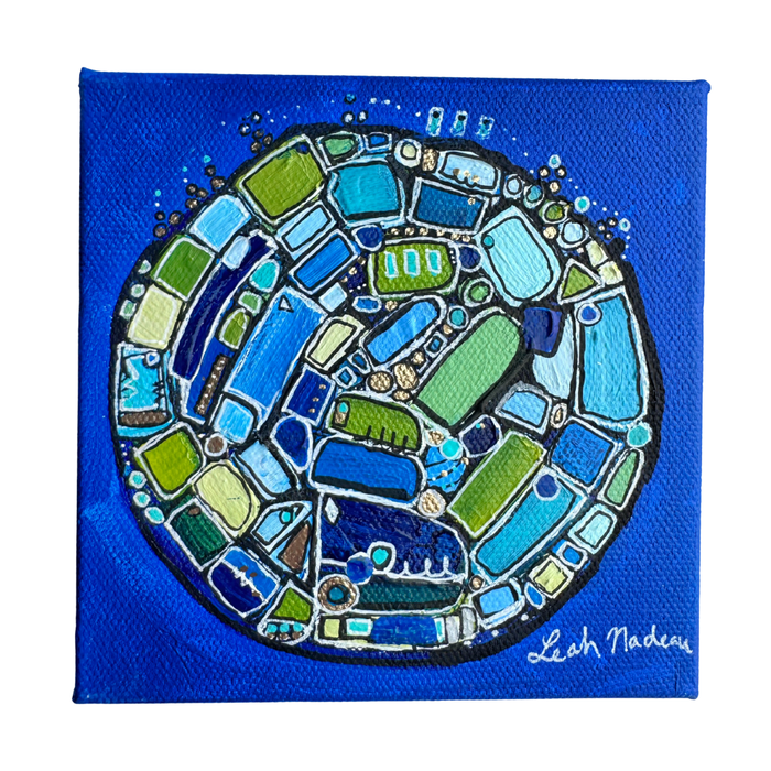 Pacific Blue- Original Painting by Leah Nadeau