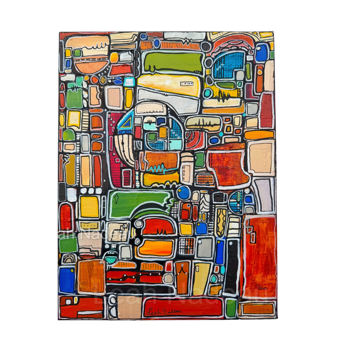 Paint by Numbers- Original Painting by Leah Nadeau