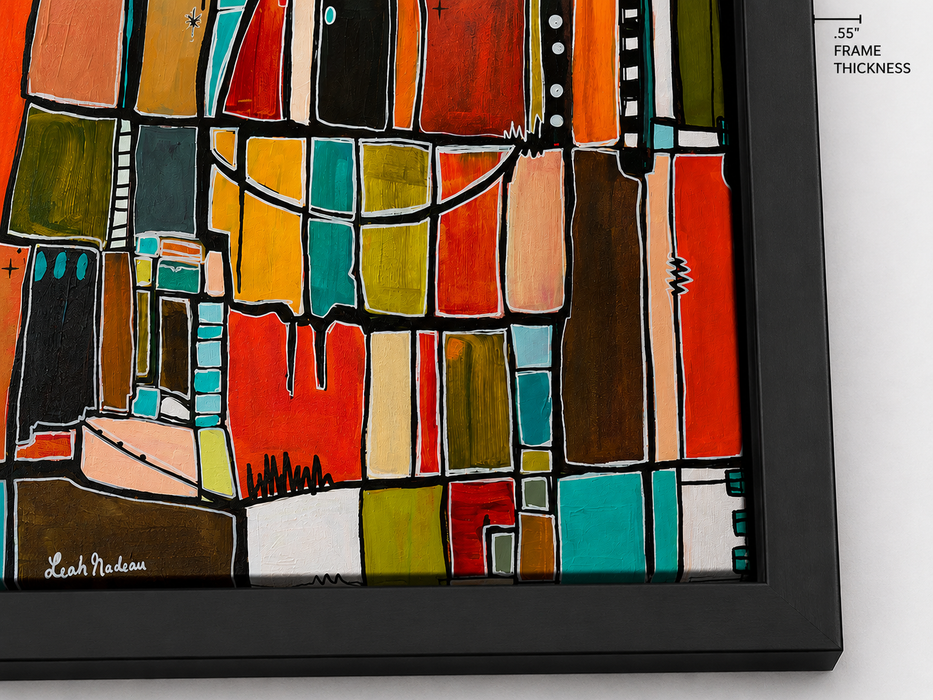 "Montavilla" Abstract Cityscape Fine Art Print