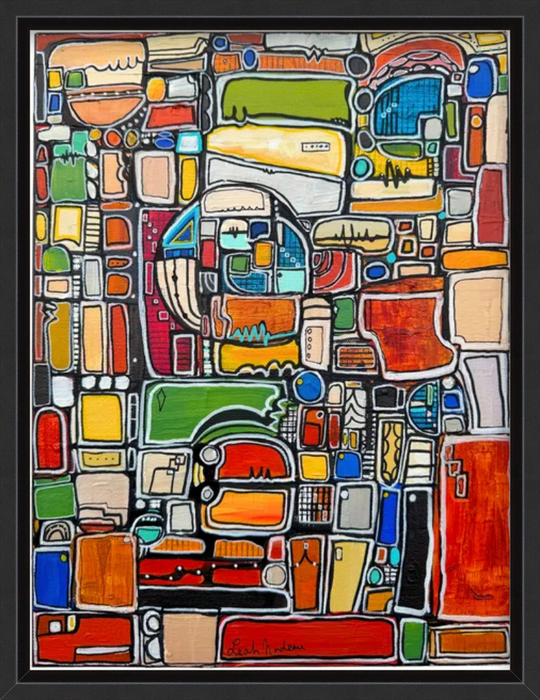 Paint by Numbers- Original Painting by Leah Nadeau