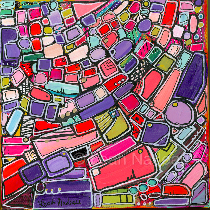 Learning As She Plays- Original Painting by Leah Nadeau