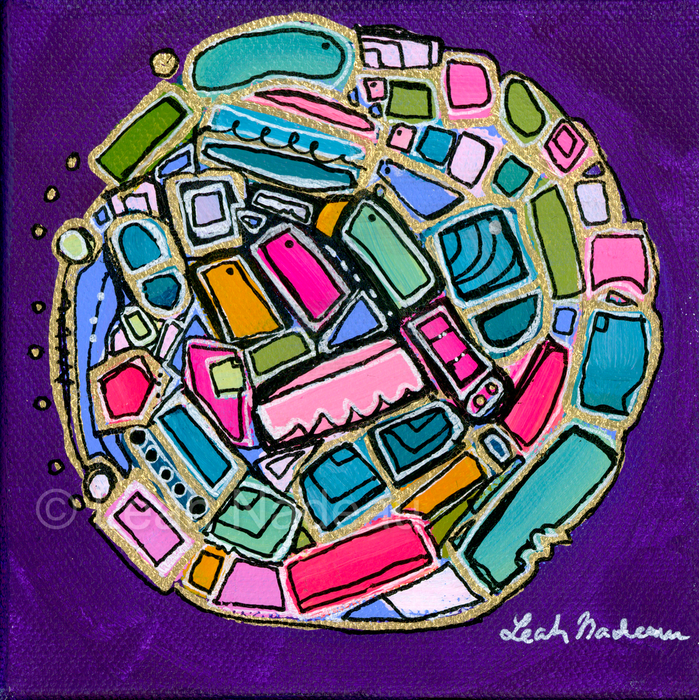 Royal Purple- Original Painting by Leah Nadeau