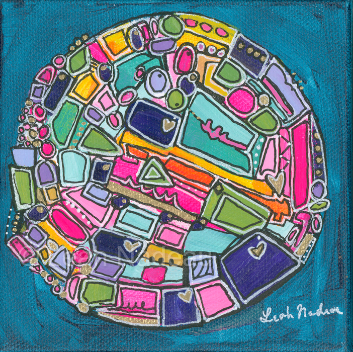 “Robin’s Egg Blue”- Original Painting by Leah Nadeau