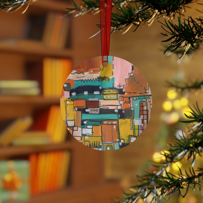 Retro Disco- Metal Ornament